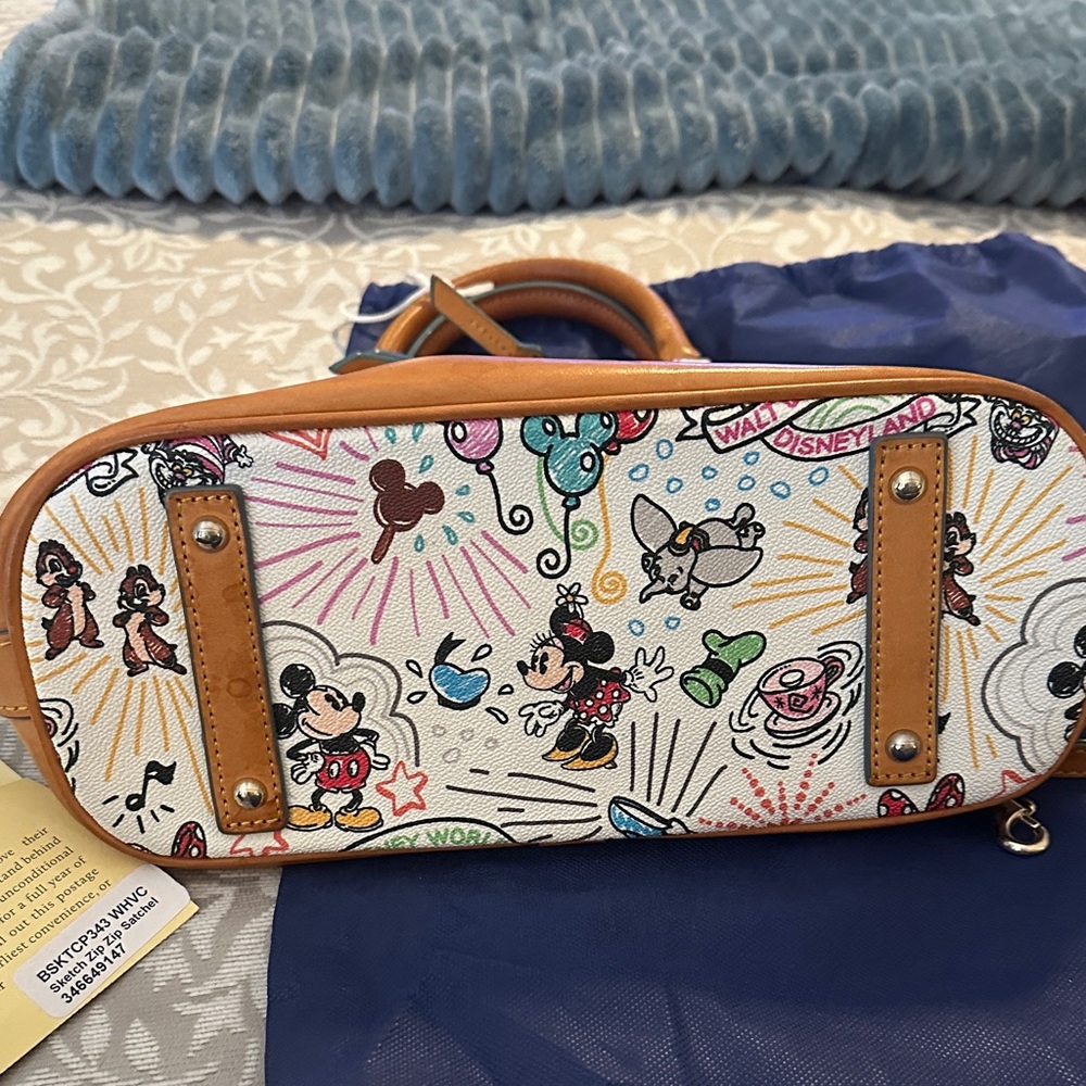 Dooney & Bourke Disneys Zip Zip Sketch Satchel! - Picture 5 of 11